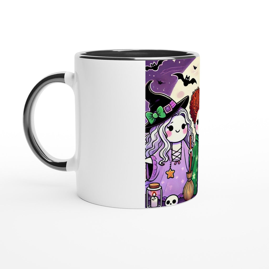 Ghosts Hocus Pocus White 11oz Ceramic Mug with Color Inside - DazeRoom