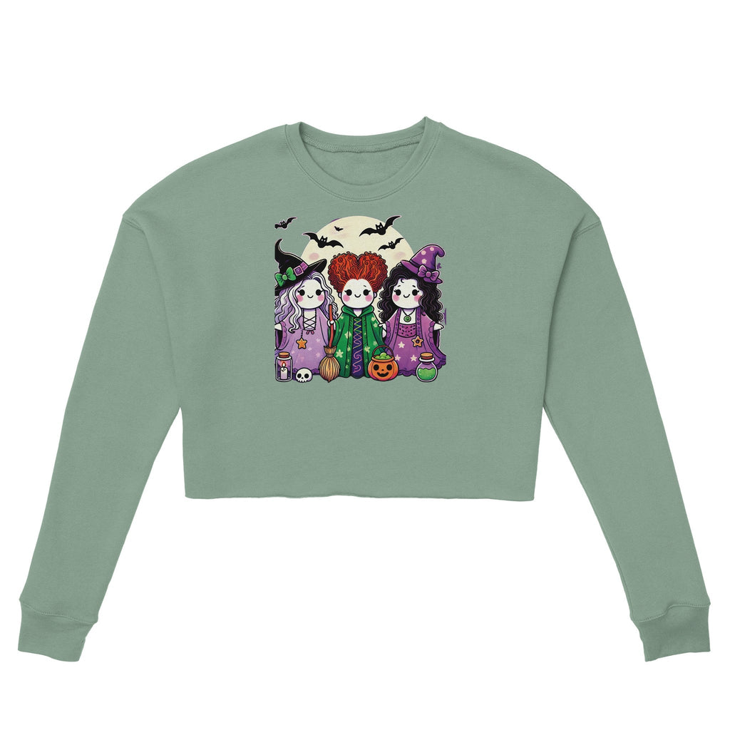 Ghosts Hocus Pocus Women's Cropped Sweatshirt - DazeRoom