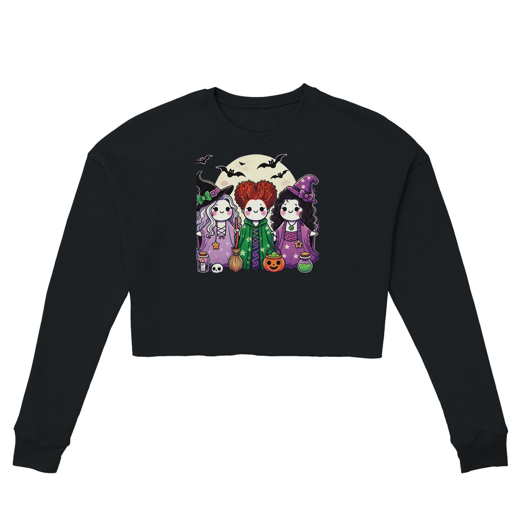 Ghosts Hocus Pocus Women's Cropped Sweatshirt - DazeRoom