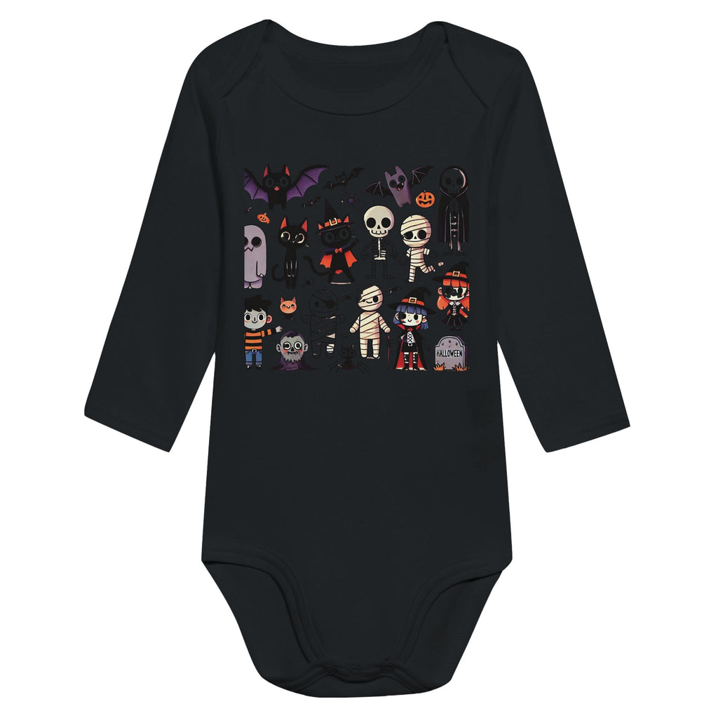 Halloween Characters Classic Baby Long Sleeve Bodysuit - DazeRoom