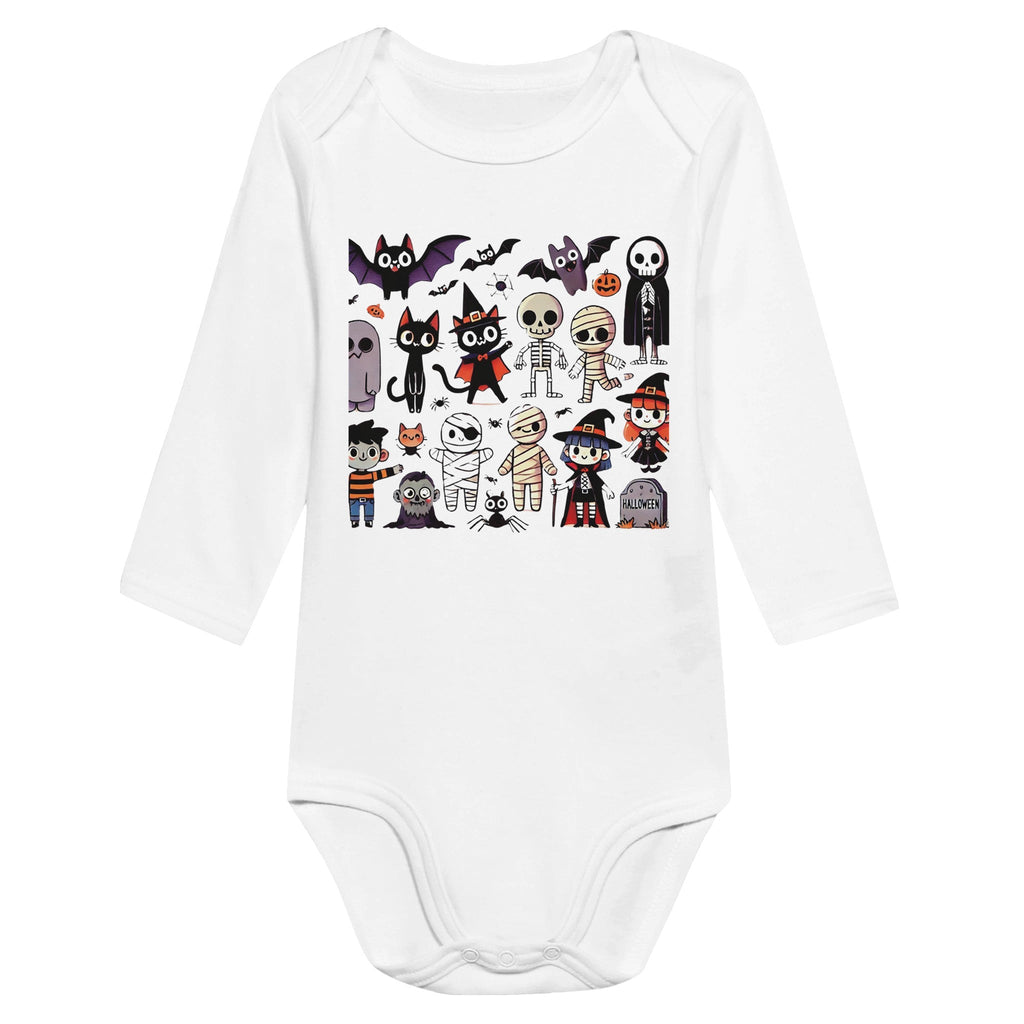 Halloween Characters Classic Baby Long Sleeve Bodysuit - DazeRoom