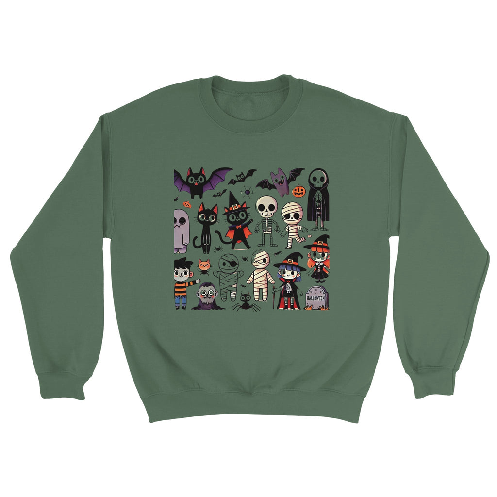 Halloween Characters Classic Unisex Crewneck Sweatshirt - DazeRoom