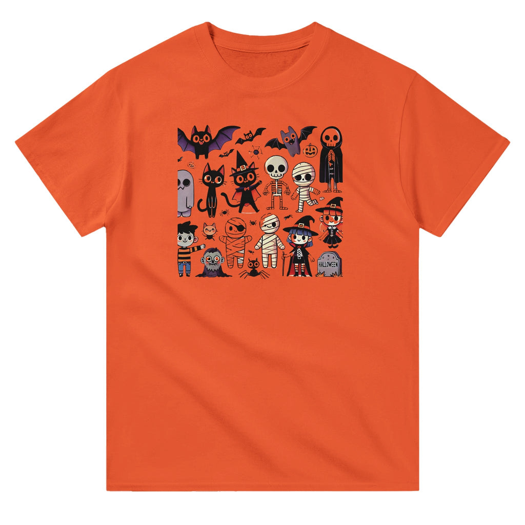 Halloween Characters Heavyweight Unisex Crewneck T-shirt - DazeRoom