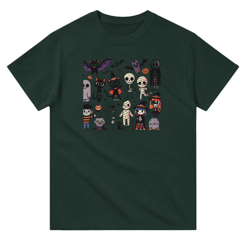 Halloween Characters Heavyweight Unisex Crewneck T-shirt - DazeRoom