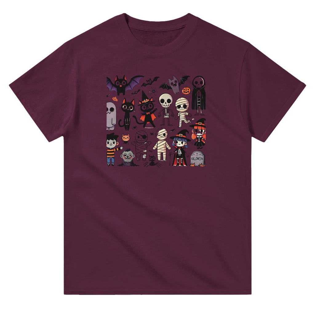 Halloween Characters Heavyweight Unisex Crewneck T-shirt - DazeRoom