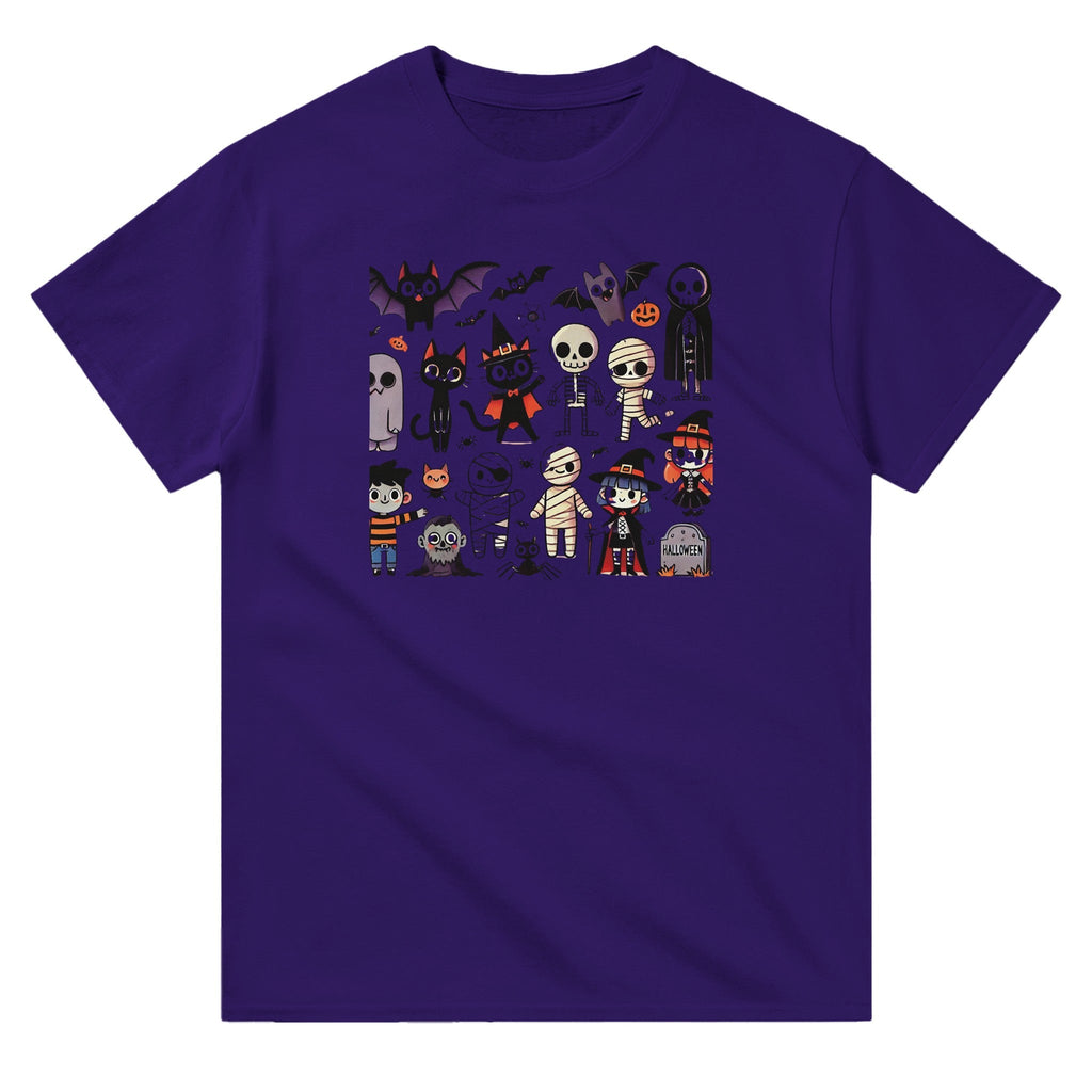 Halloween Characters Heavyweight Unisex Crewneck T-shirt - DazeRoom