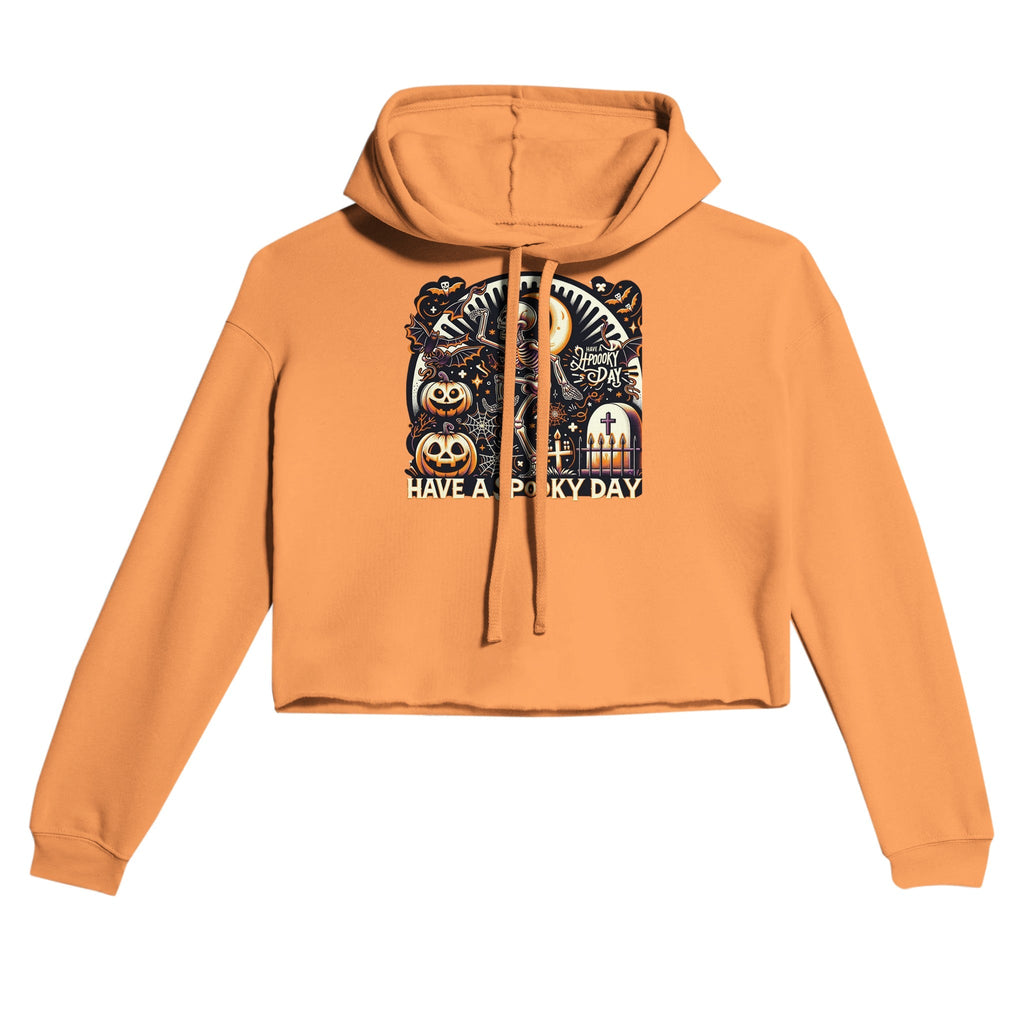 Have A Spooky Day Women's Cropped Hoodie - DazeRoom