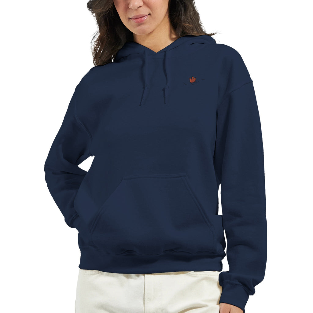 Maple Leaf Women Embroidery Pullover Hoodie | Gildan® 18500 - DazeRoom