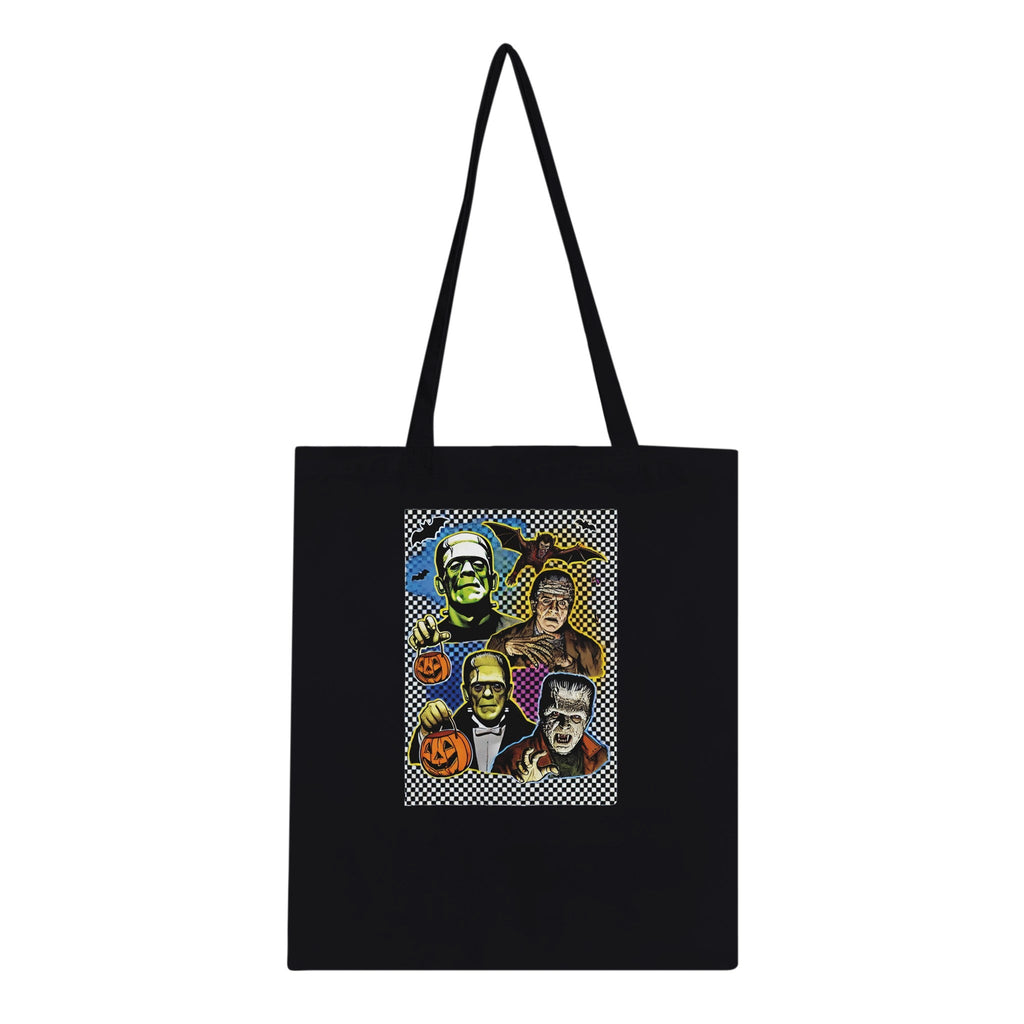 Retro Halloween Monsters Classic Tote Bag - DazeRoom