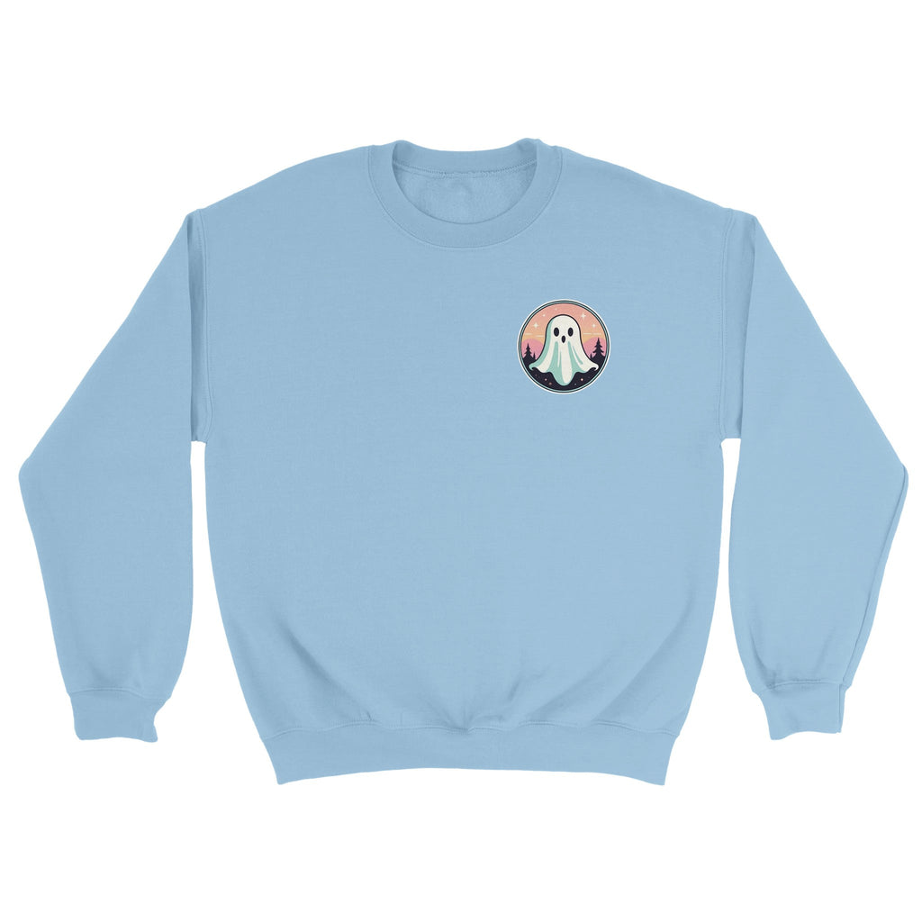 Retro Vice Ghost Forest Backdrop Classic Unisex Crewneck Sweatshirt | Gildan® 18000 - DazeRoom