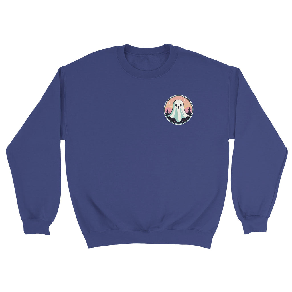 Retro Vice Ghost Forest Backdrop Classic Unisex Crewneck Sweatshirt | Gildan® 18000 - DazeRoom