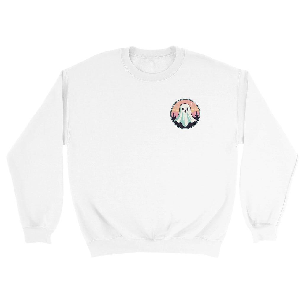 Retro Vice Ghost Forest Backdrop Classic Unisex Crewneck Sweatshirt | Gildan® 18000 - DazeRoom