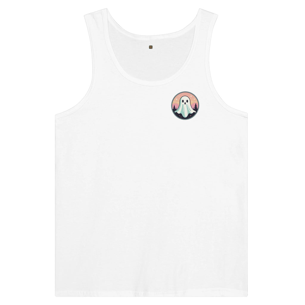 Retro Vice Ghost Forest Backdrop Premium Unisex Tank Top - DazeRoom