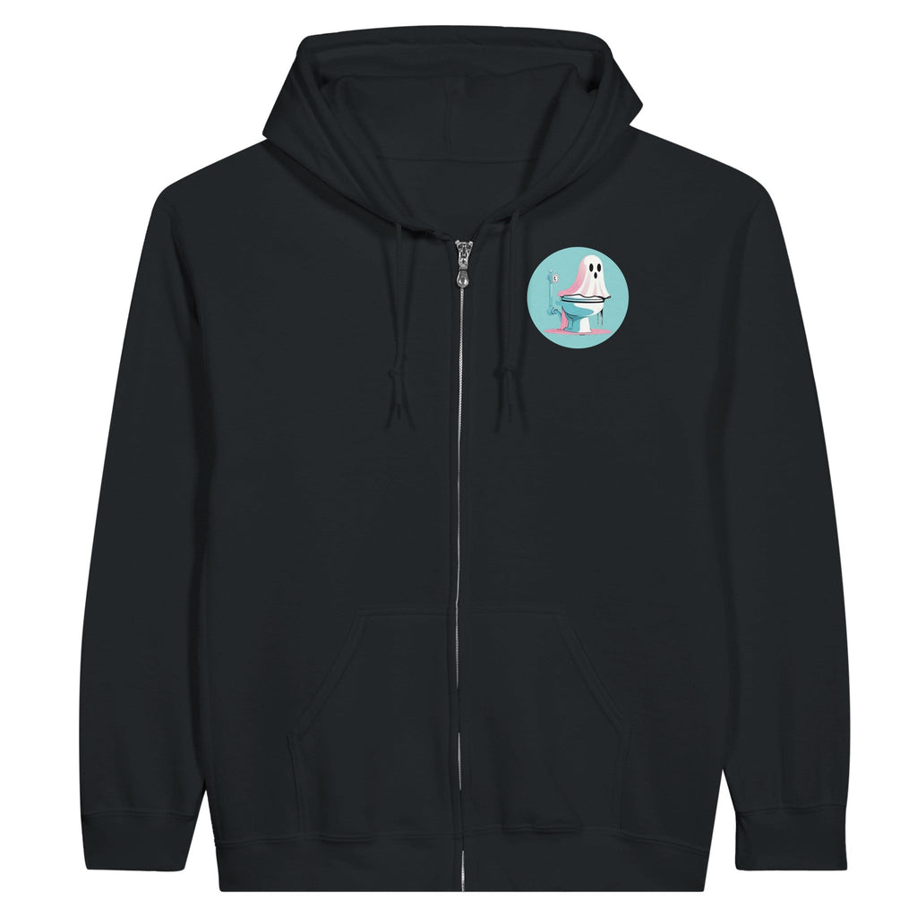 Scared Ishless 3 Blue Retro Vice Edition Classic Unisex Zip Hoodie - DazeRoom