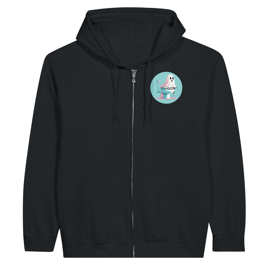 Scared Ishless 3 Blue Retro Vice Edition Classic Unisex Zip Hoodie - DazeRoom