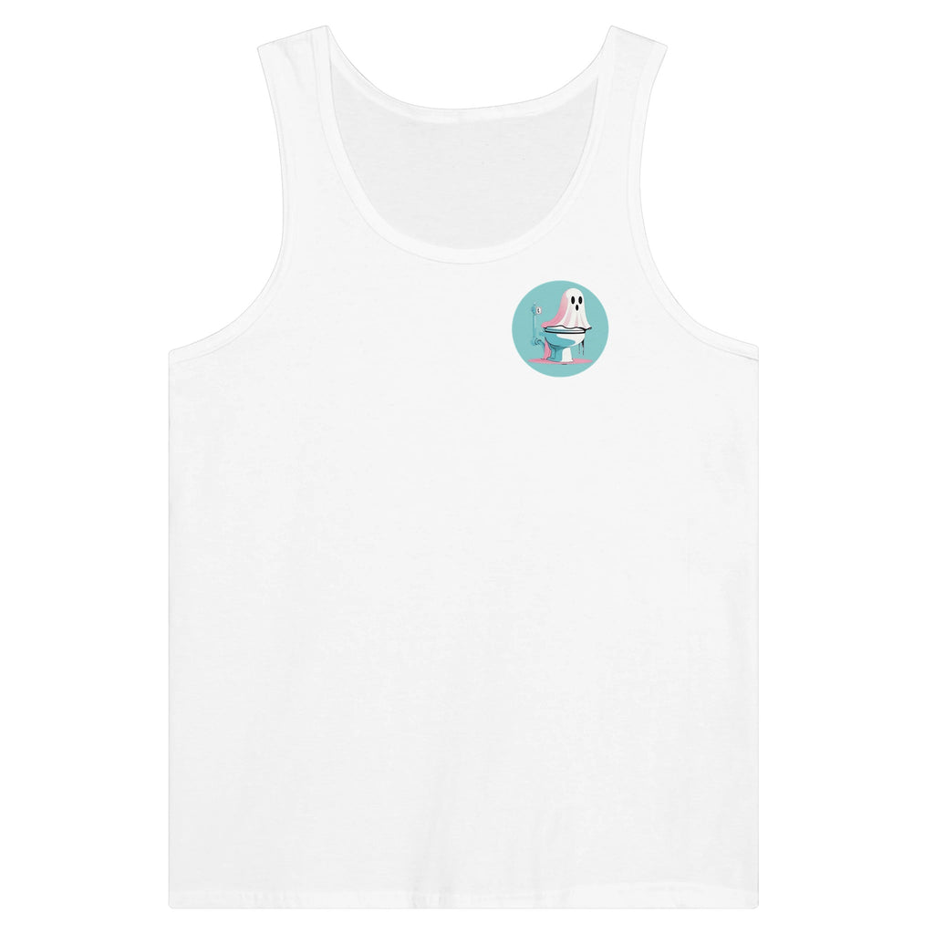 Scared Ishless 3 Blue Retro Vice Edition Premium Unisex Tank Top - DazeRoom