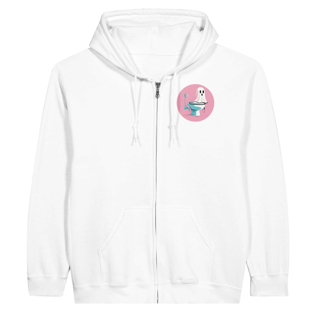 Scared Ishless 3 Pink Retro Vice Edition Classic Unisex Zip Hoodie - DazeRoom