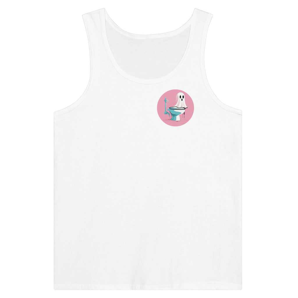 Scared Ishless 3 Pink Retro Vice Edition Premium Unisex Tank Top - DazeRoom