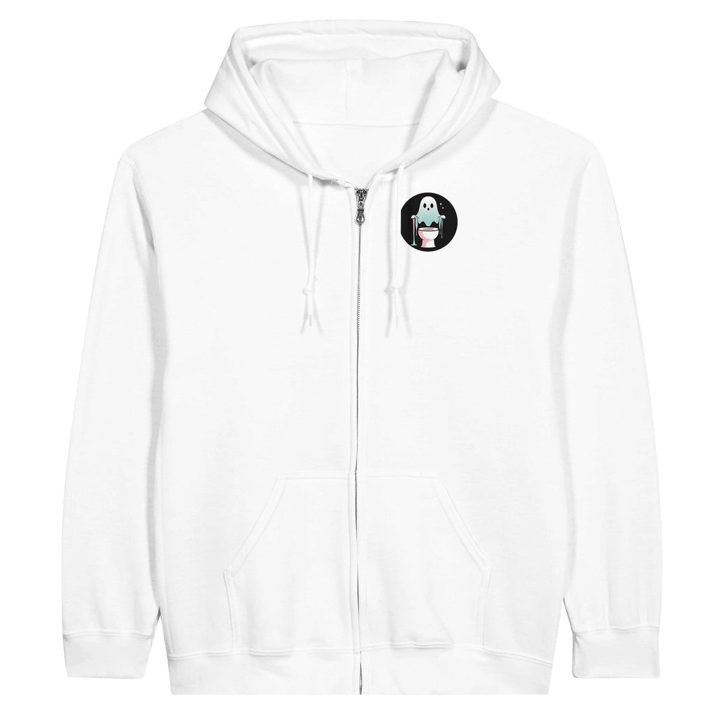 Scared Ishless Retro Vice Edition Classic Unisex Zip Hoodie - DazeRoom