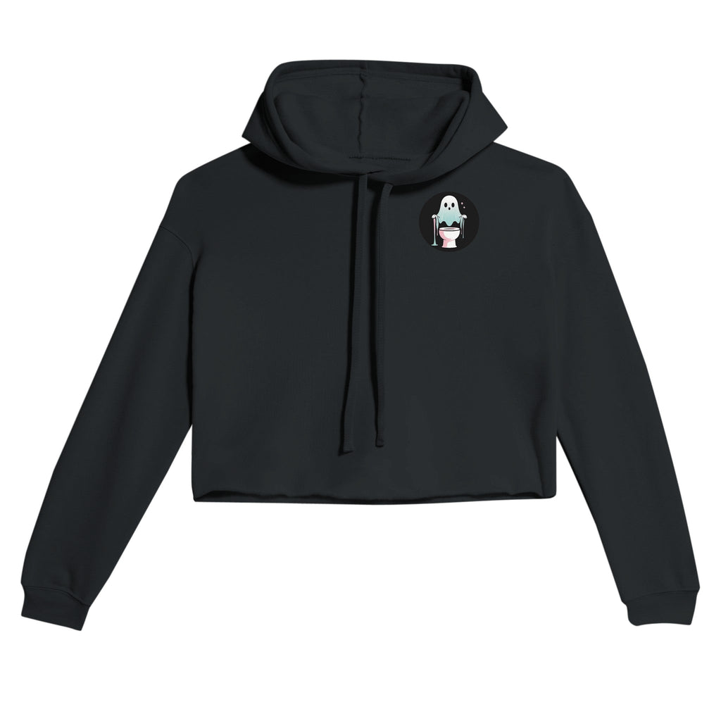 Scared Ishless Retro Vice Edition Women's Cropped Hoodie | Bella + Canvas 7502 - DazeRoom