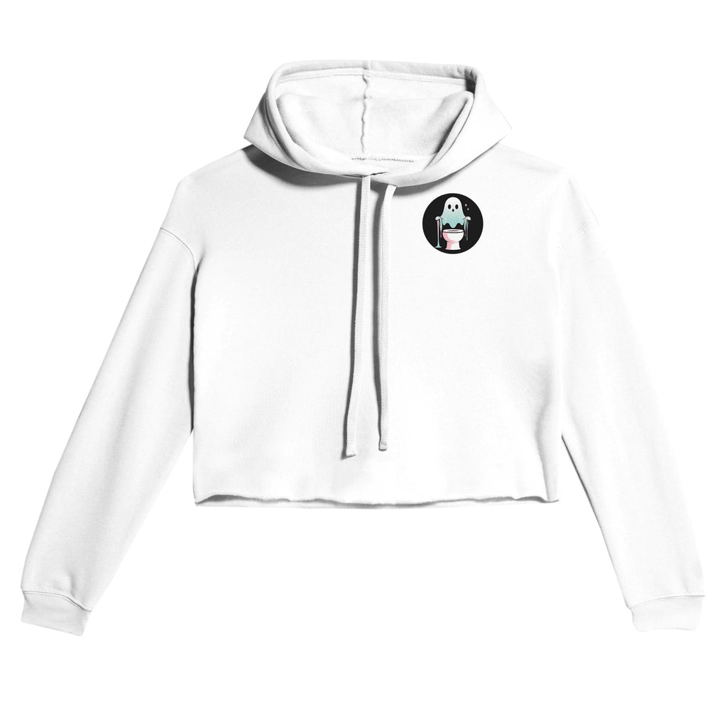 Scared Ishless Retro Vice Edition Women's Cropped Hoodie | Bella + Canvas 7502 - DazeRoom