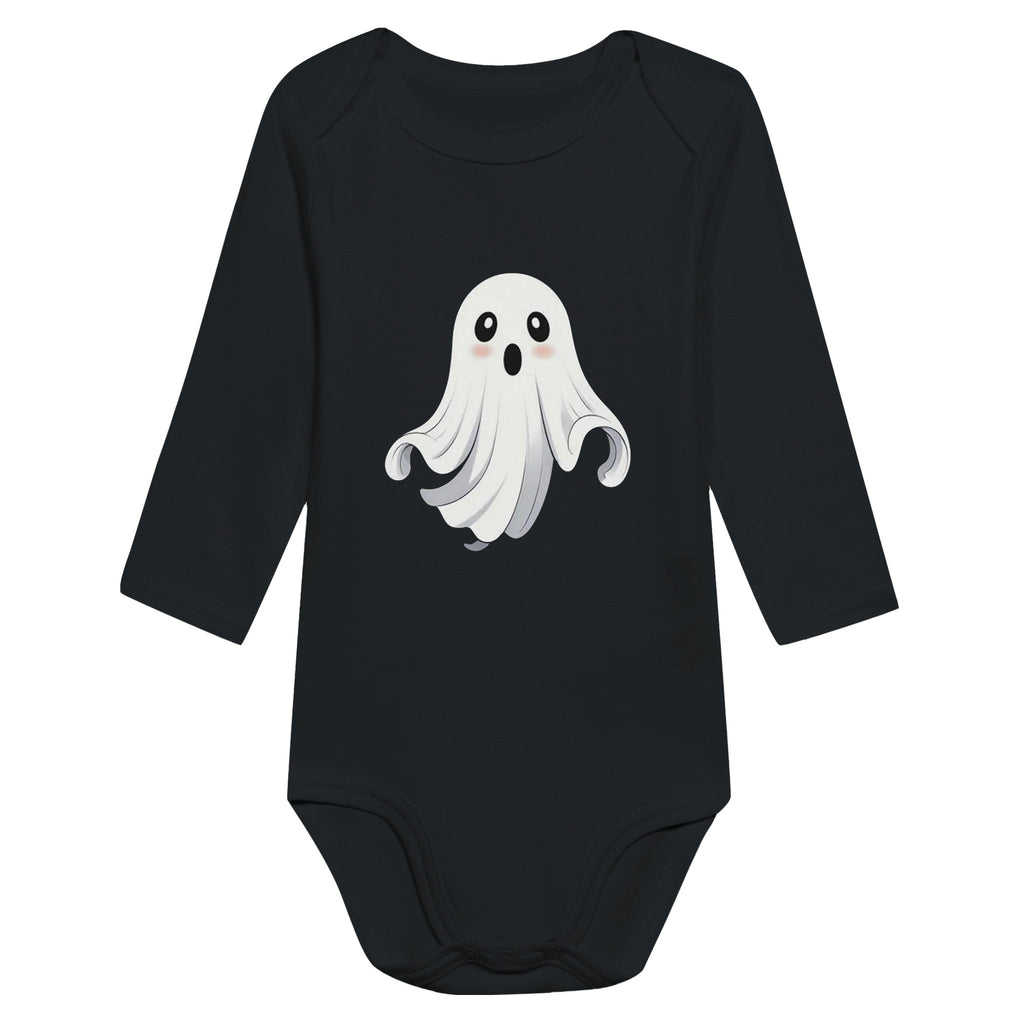 Shy Ghost Classic Baby Long Sleeve Bodysuit - DazeRoom