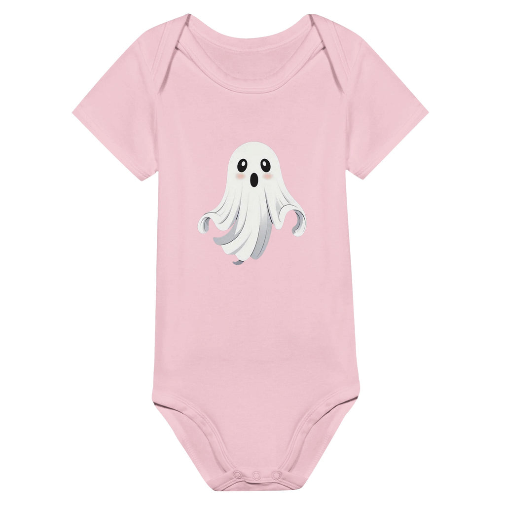 Shy Ghost Classic Baby Short Sleeve Bodysuit - DazeRoom