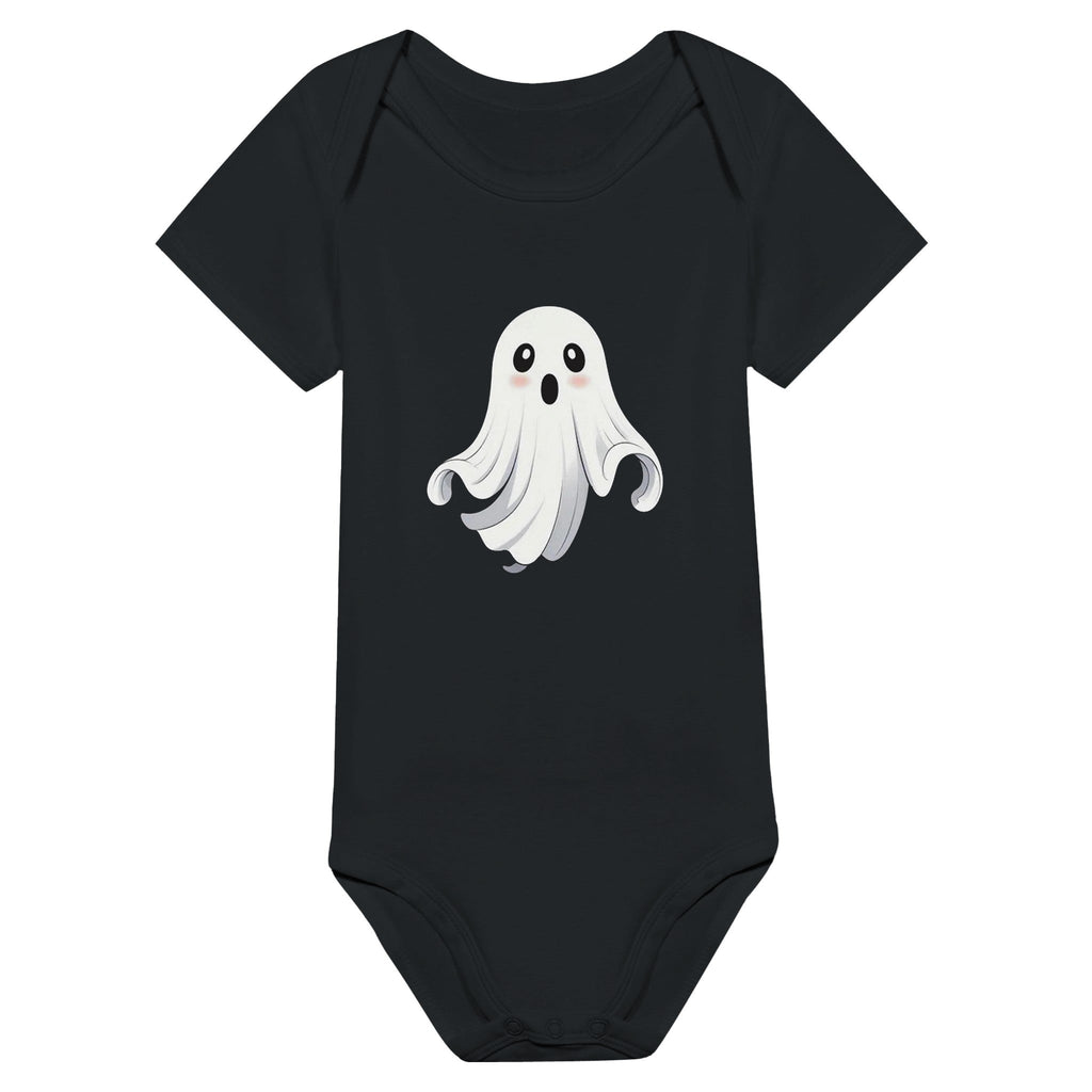 Shy Ghost Classic Baby Short Sleeve Bodysuit - DazeRoom