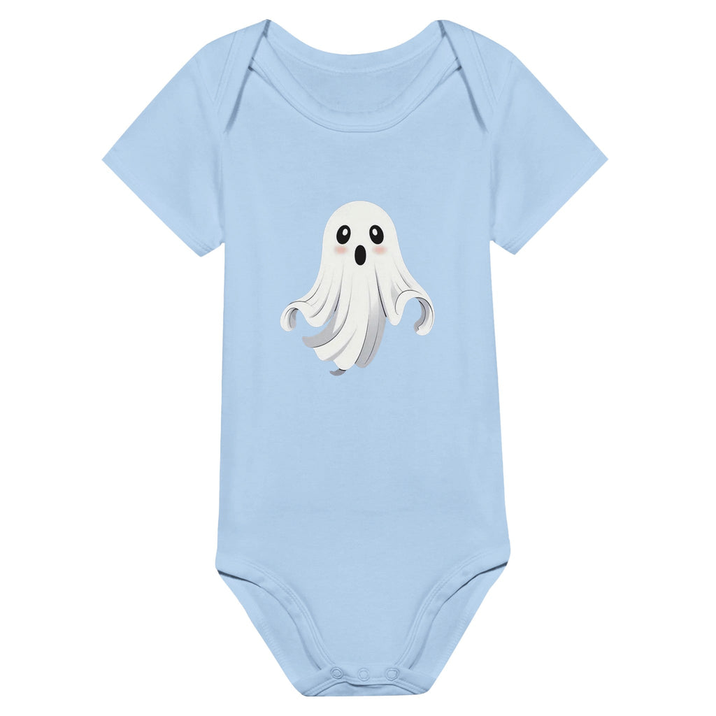 Shy Ghost Classic Baby Short Sleeve Bodysuit - DazeRoom