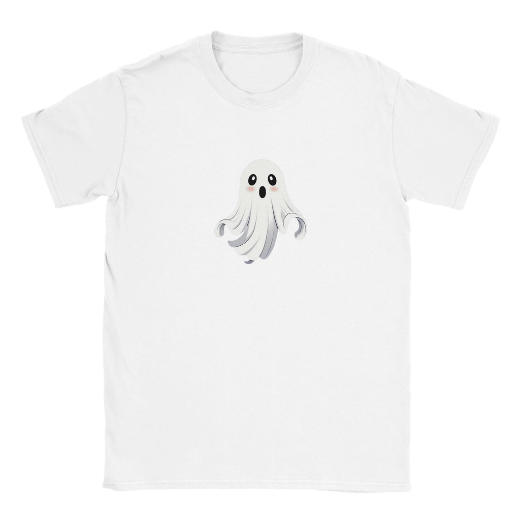 Shy Ghost Classic Kids Crewneck T-shirt - DazeRoom