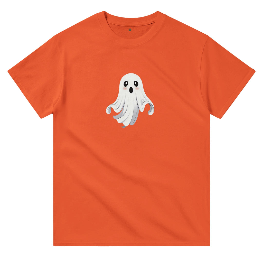 Shy Ghost Heavyweight Unisex Crewneck T-shirt - DazeRoom