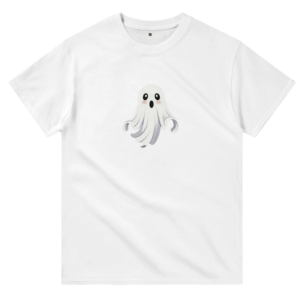 Shy Ghost Heavyweight Unisex Crewneck T-shirt - DazeRoom