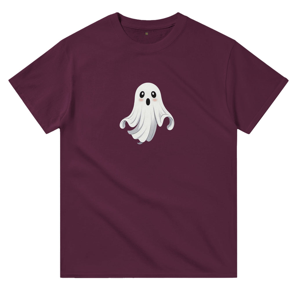 Shy Ghost Heavyweight Unisex Crewneck T-shirt - DazeRoom