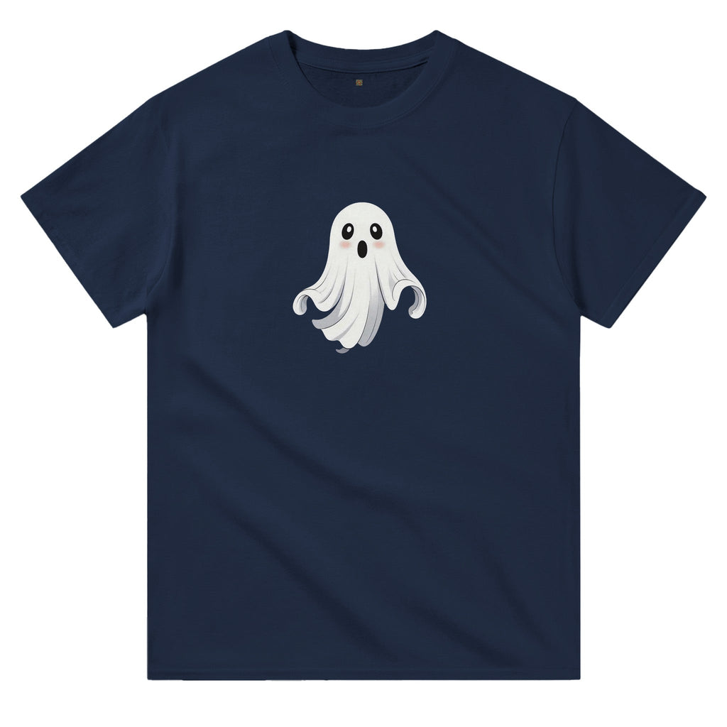 Shy Ghost Heavyweight Unisex Crewneck T-shirt - DazeRoom