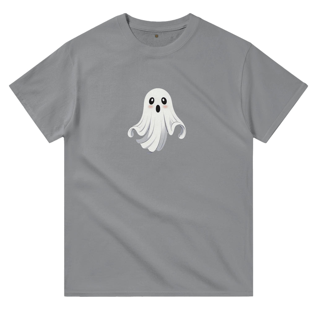 Shy Ghost Heavyweight Unisex Crewneck T-shirt - DazeRoom