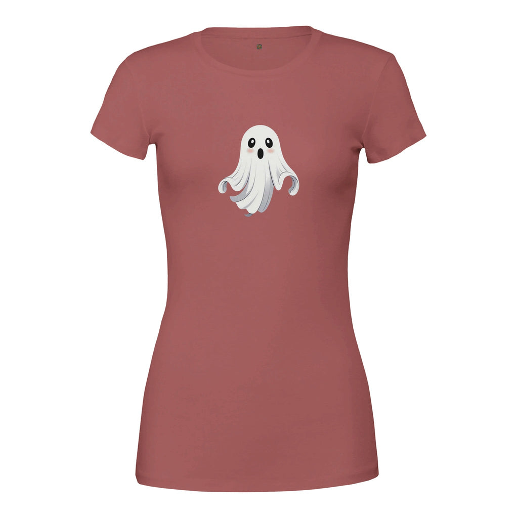 Shy Ghost Premium Womens Crewneck T-shirt - DazeRoom