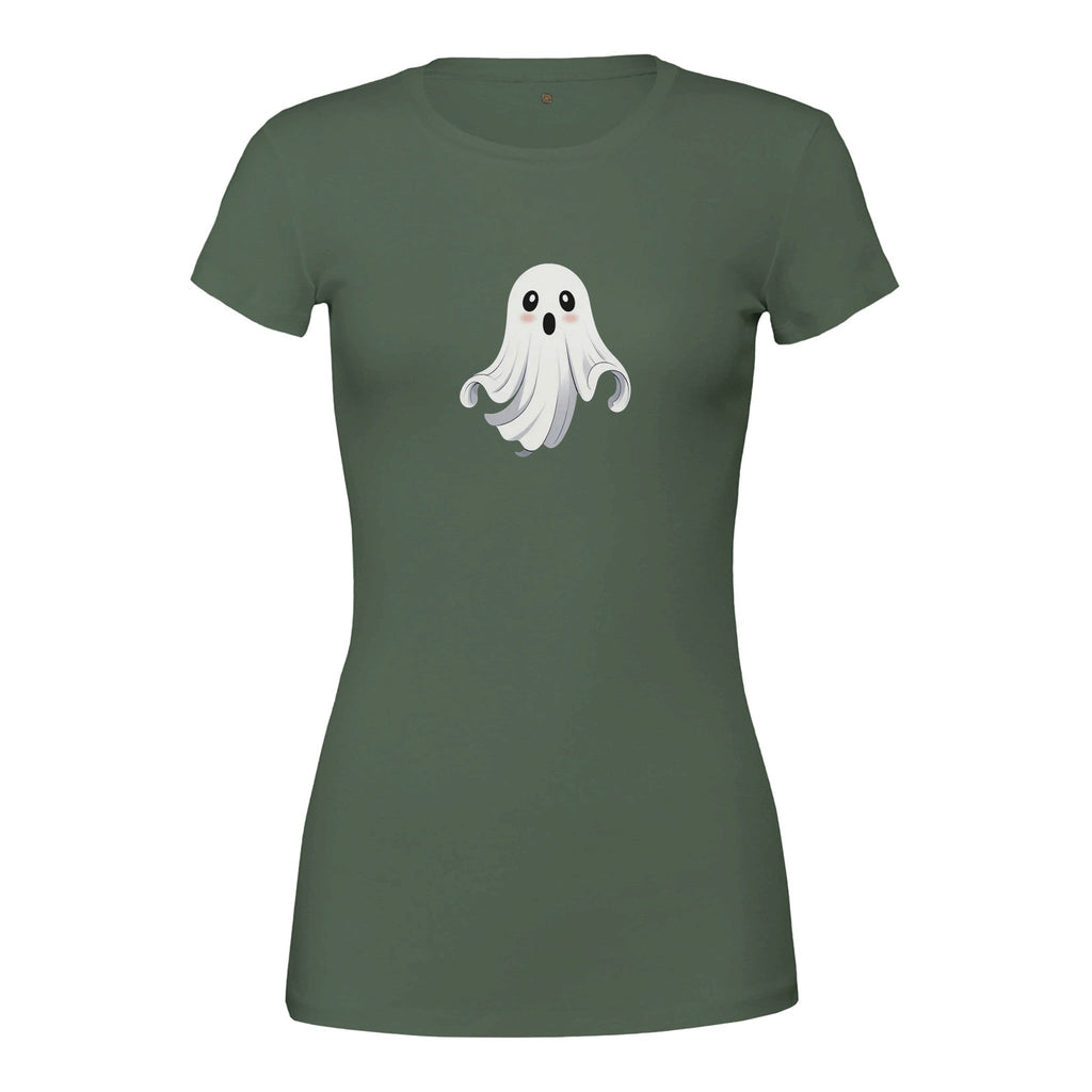 Shy Ghost Premium Womens Crewneck T-shirt - DazeRoom