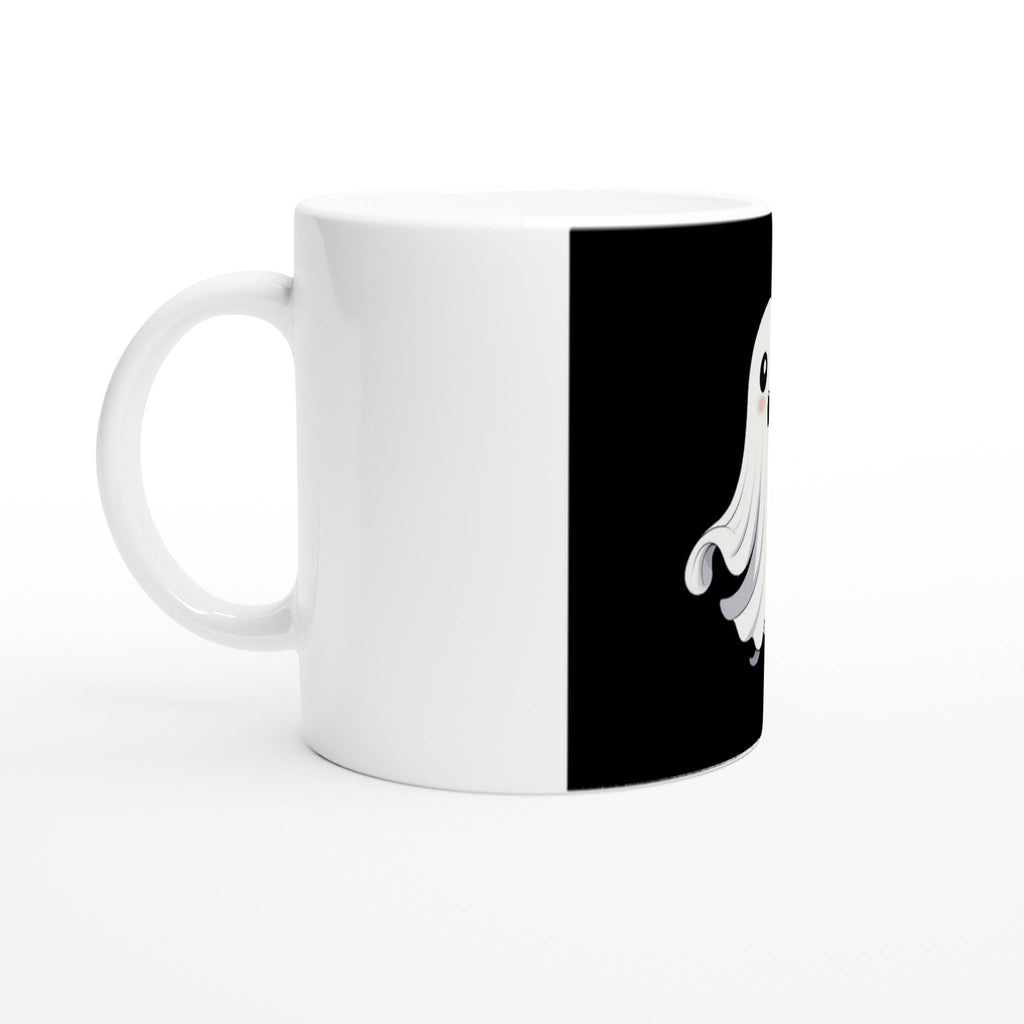 Shy Ghost White 11oz Ceramic Mug - DazeRoom