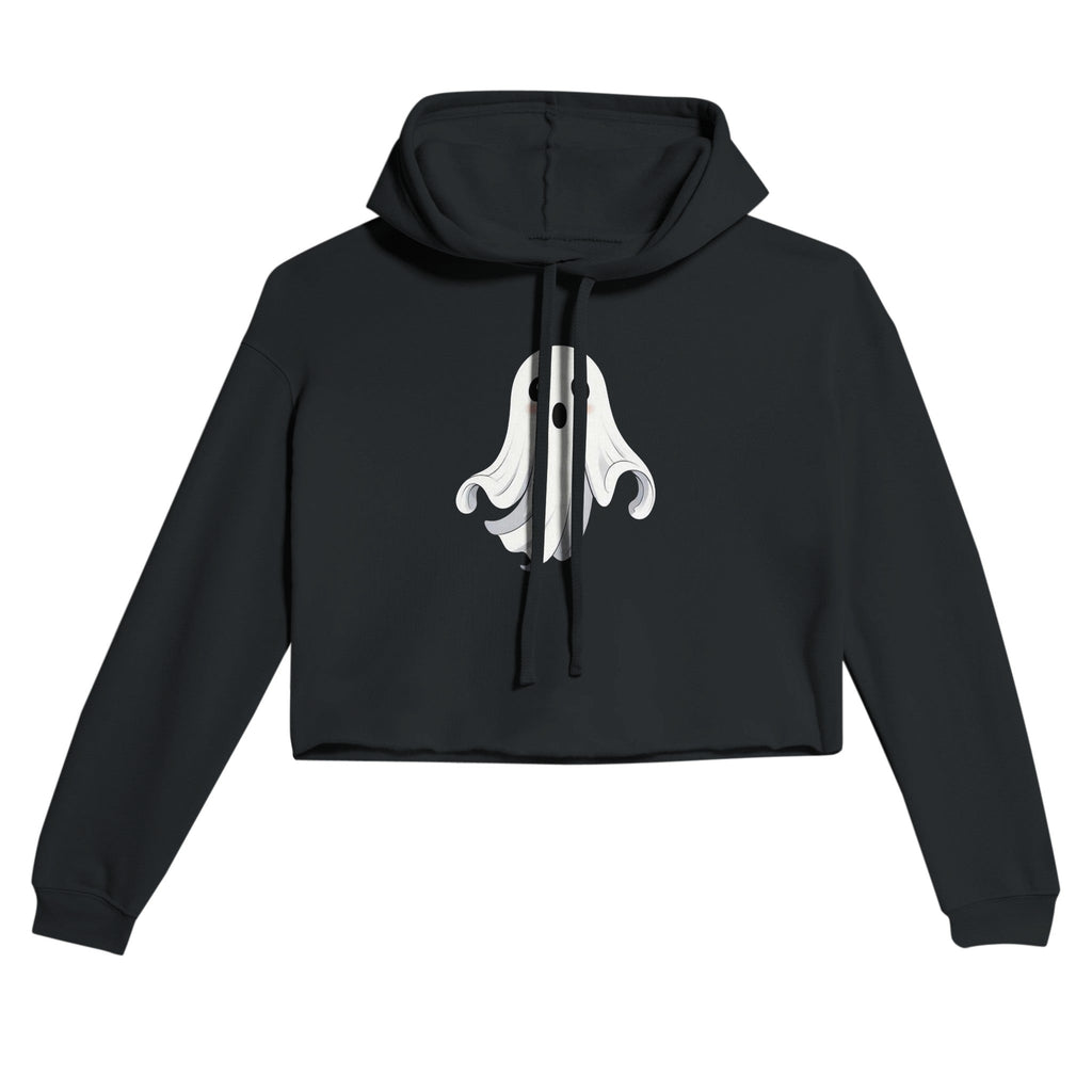 Shy Ghost Women's Cropped Hoodie - DazeRoom