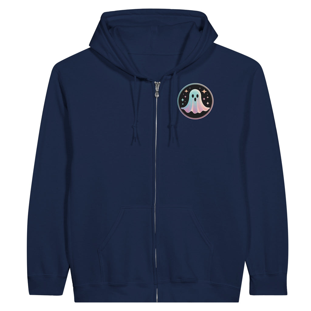 Starry Ghost Retro Vice Edition Classic Unisex Zip Hoodie - DazeRoom