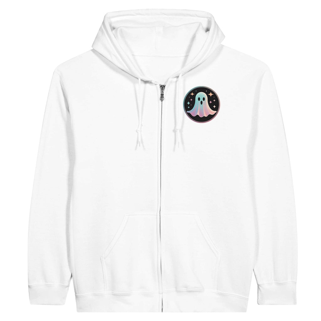 Starry Ghost Retro Vice Edition Classic Unisex Zip Hoodie - DazeRoom