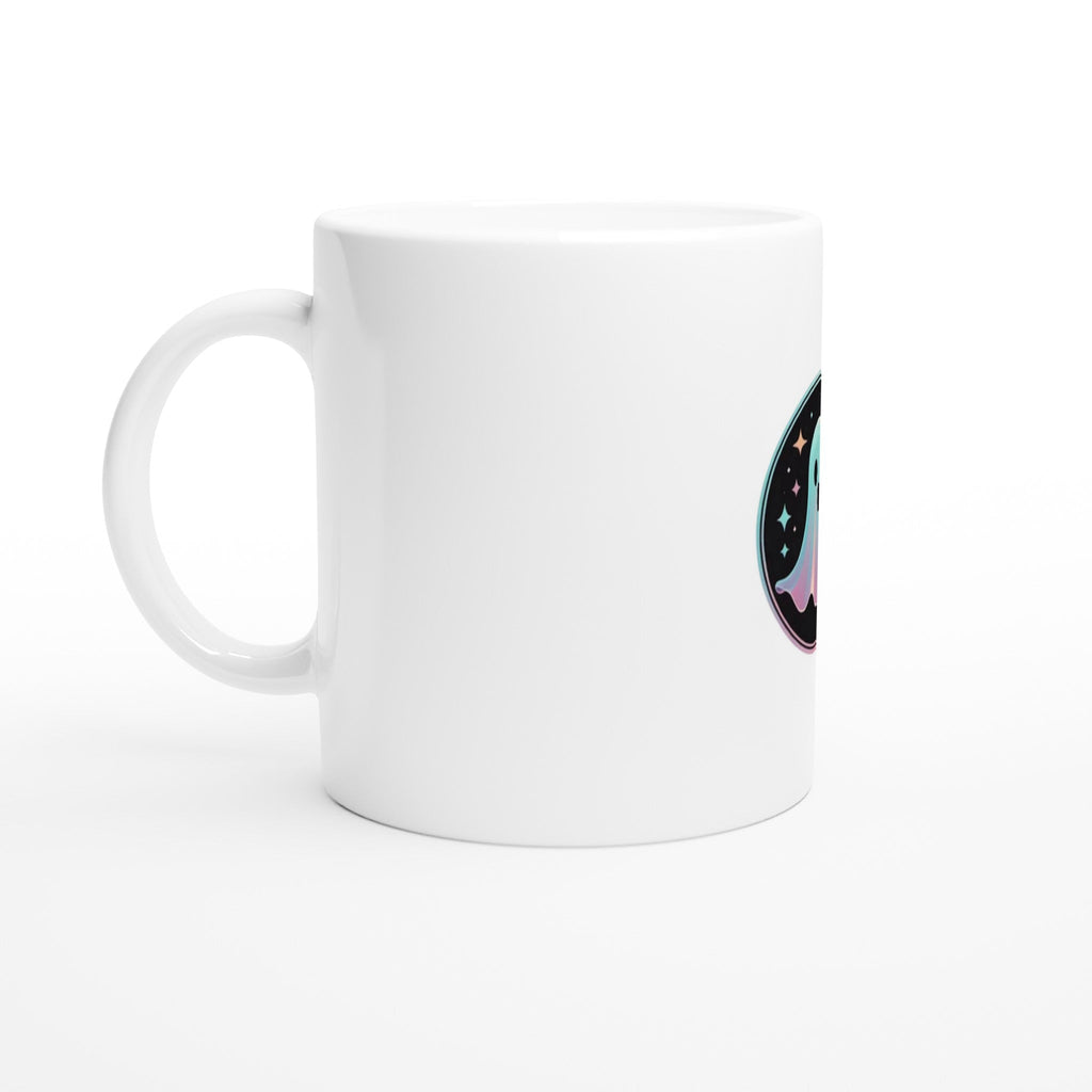 Starry Ghost Retro Vice Edition White 11oz Ceramic Mug - DazeRoom