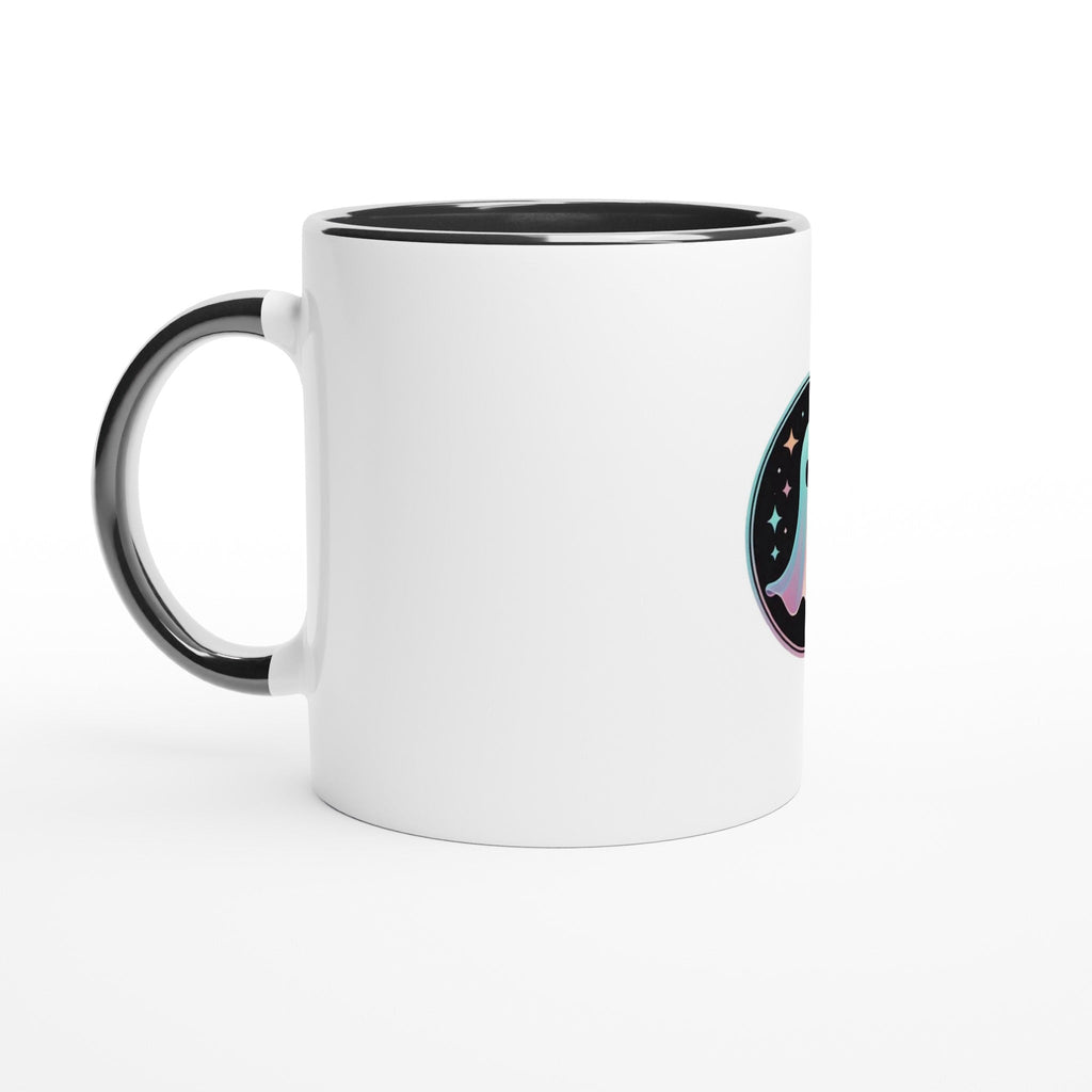 Starry Ghost Retro Vice Edition White 11oz Ceramic Mug with Color Inside - DazeRoom