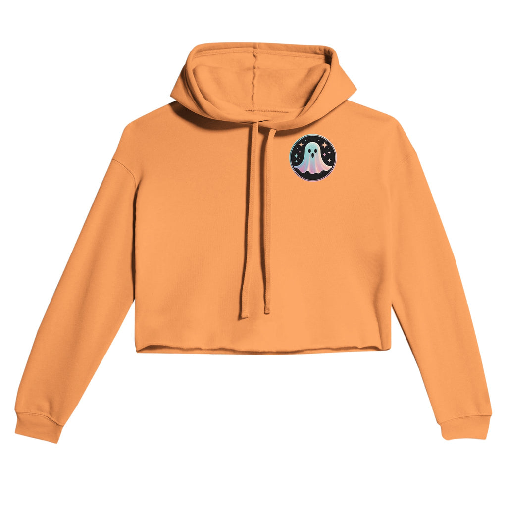 Starry Ghost Retro Vice Edition Women's Cropped Hoodie | Bella + Canvas 7502 - DazeRoom