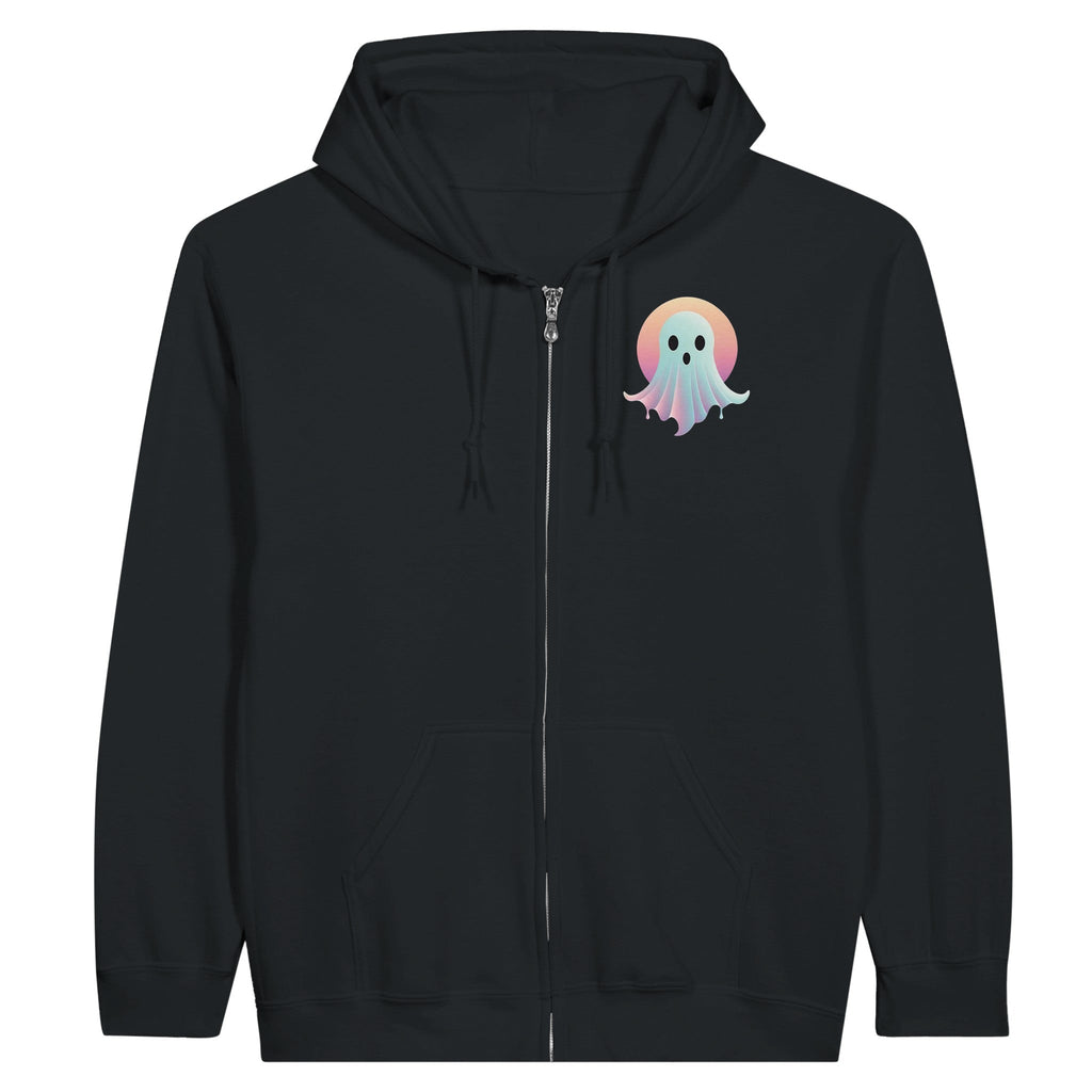 Sunset Ghost Retro Vice Edition Classic Unisex Zip Hoodie - DazeRoom