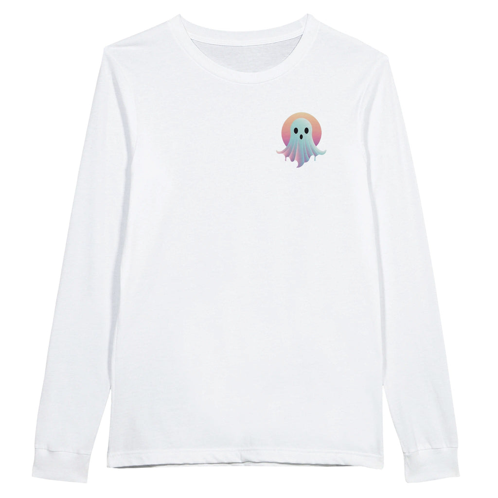 Sunset Ghost Retro Vice Edition Premium Unisex Longsleeve T-shirt - DazeRoom