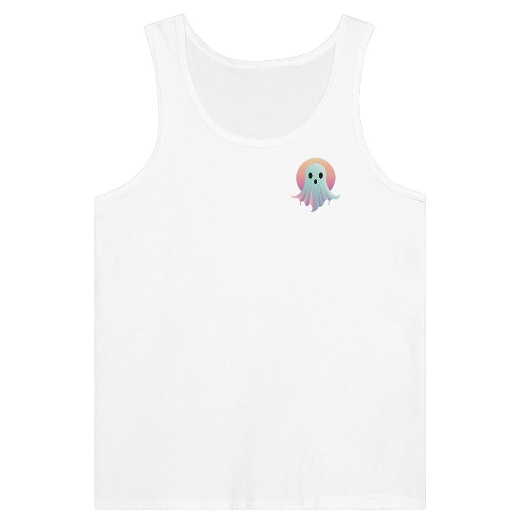 Sunset Ghost Retro Vice Edition Premium Unisex Tank Top - DazeRoom