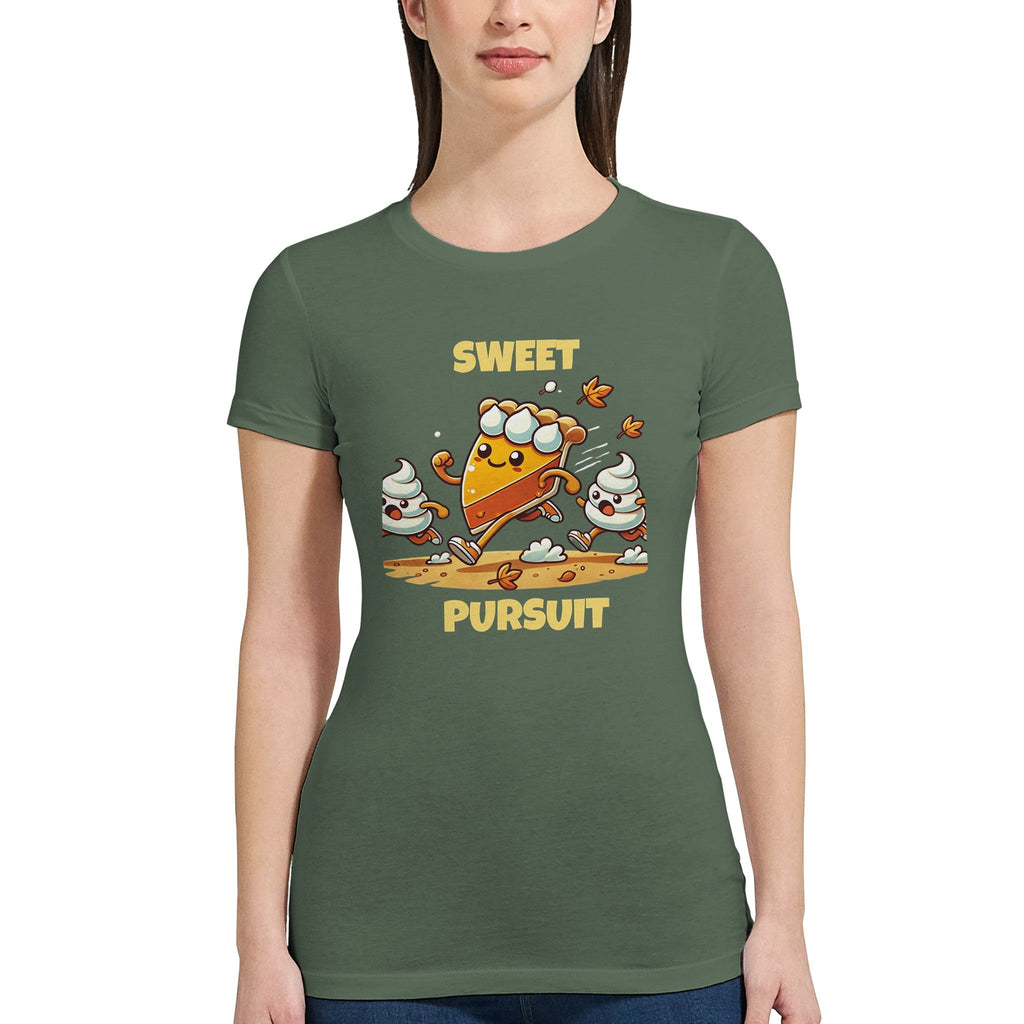 Sweet Pursuit Womens Crewneck T-shirt | Bella + Canvas 6004 - DazeRoom