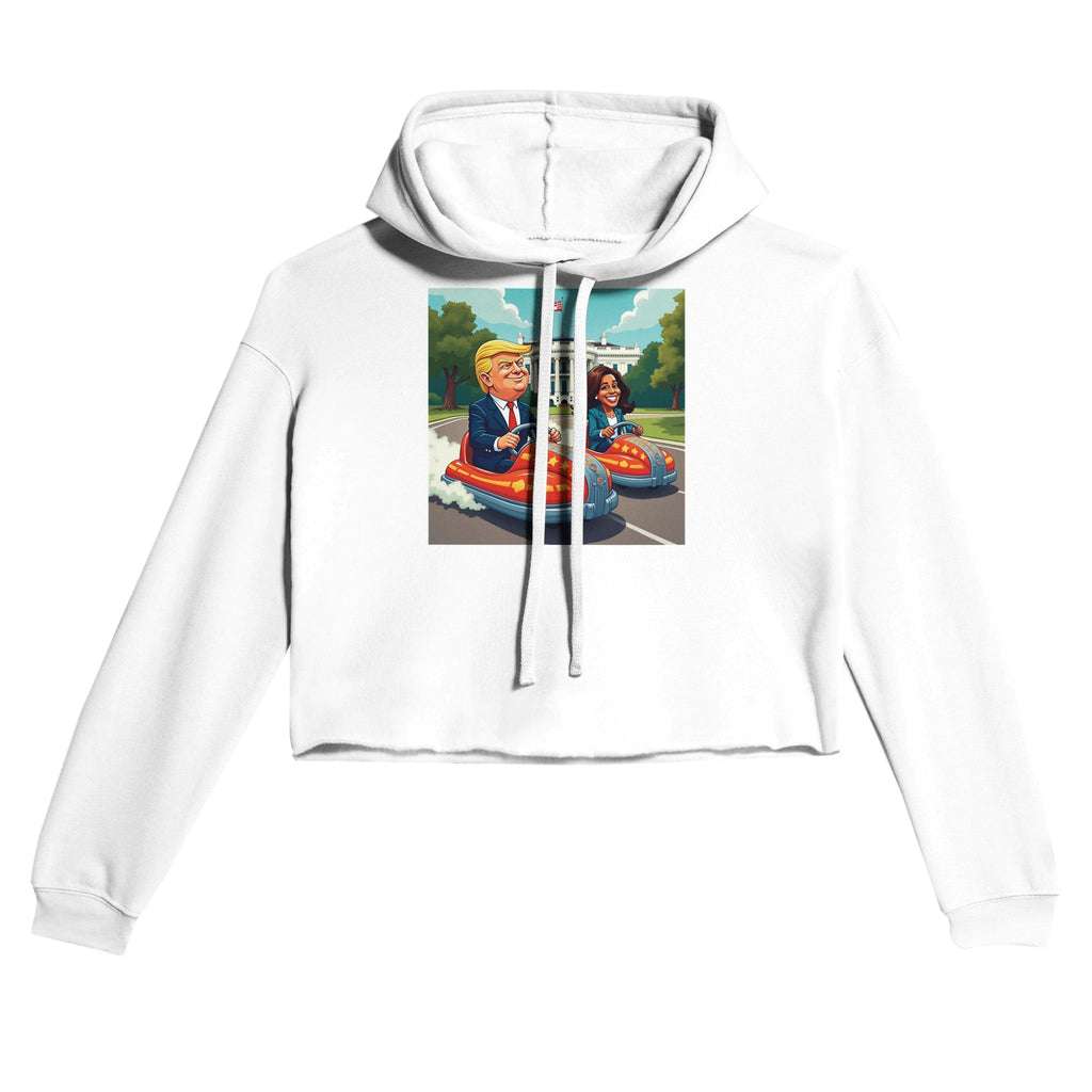 The Race to the White House Women's Cropped Hoodie | Bella + Canvas 7502 - DazeRoom