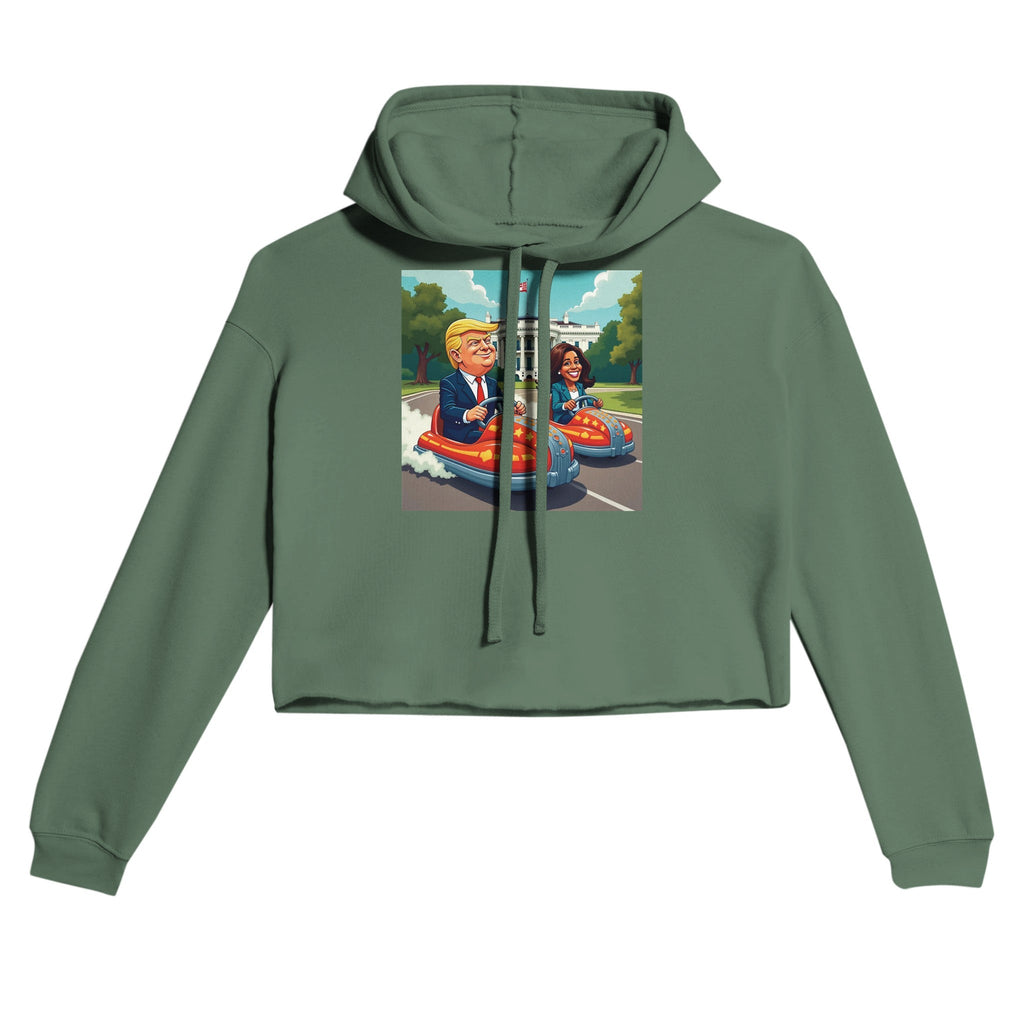 The Race to the White House Women's Cropped Hoodie | Bella + Canvas 7502 - DazeRoom